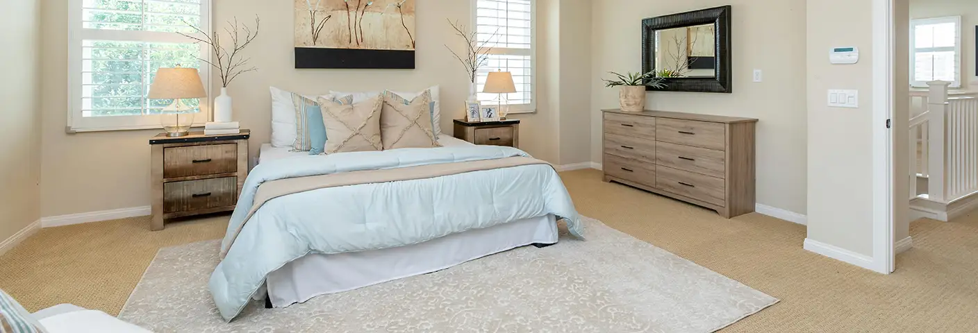bedroom image with carpet what type of carpet to choose