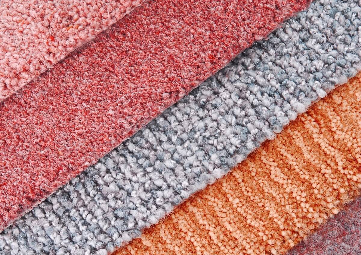 different types of carpets plush, loop, cut pile